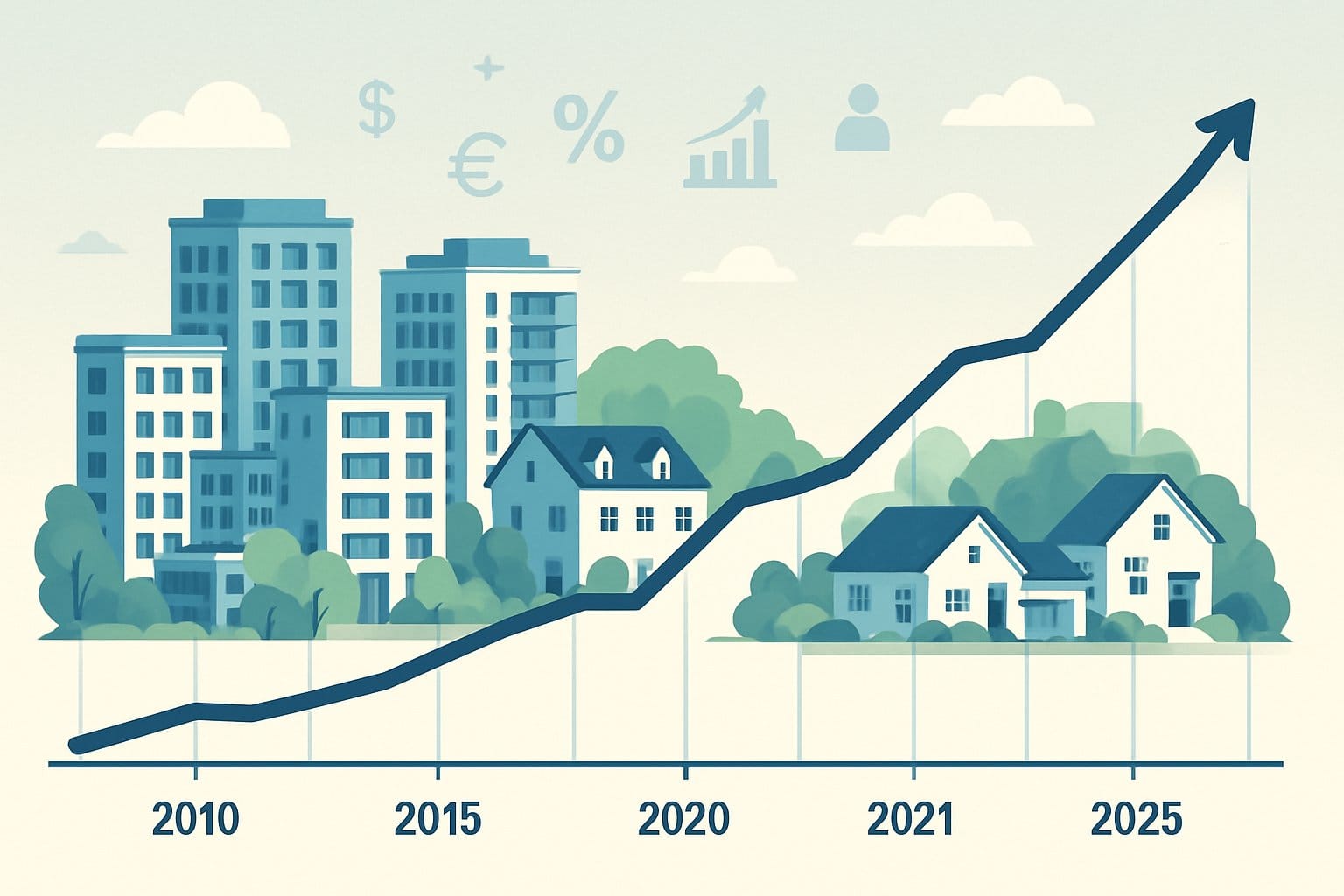 Bostadspriser 2010–2025 – statistik och trendspaning över utvecklingen på den svenska marknaden 2 Bostadspriser 2010–2025: Statistik, trender och påverkande faktorer